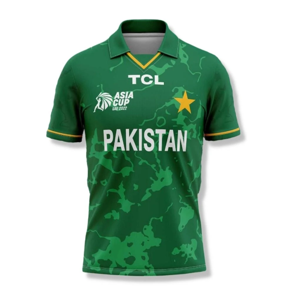 Пакистан крикет (джиу джицу), сублимированное рубашка 100% полиэстер сублимационной печатью на заказ крикет Джерси