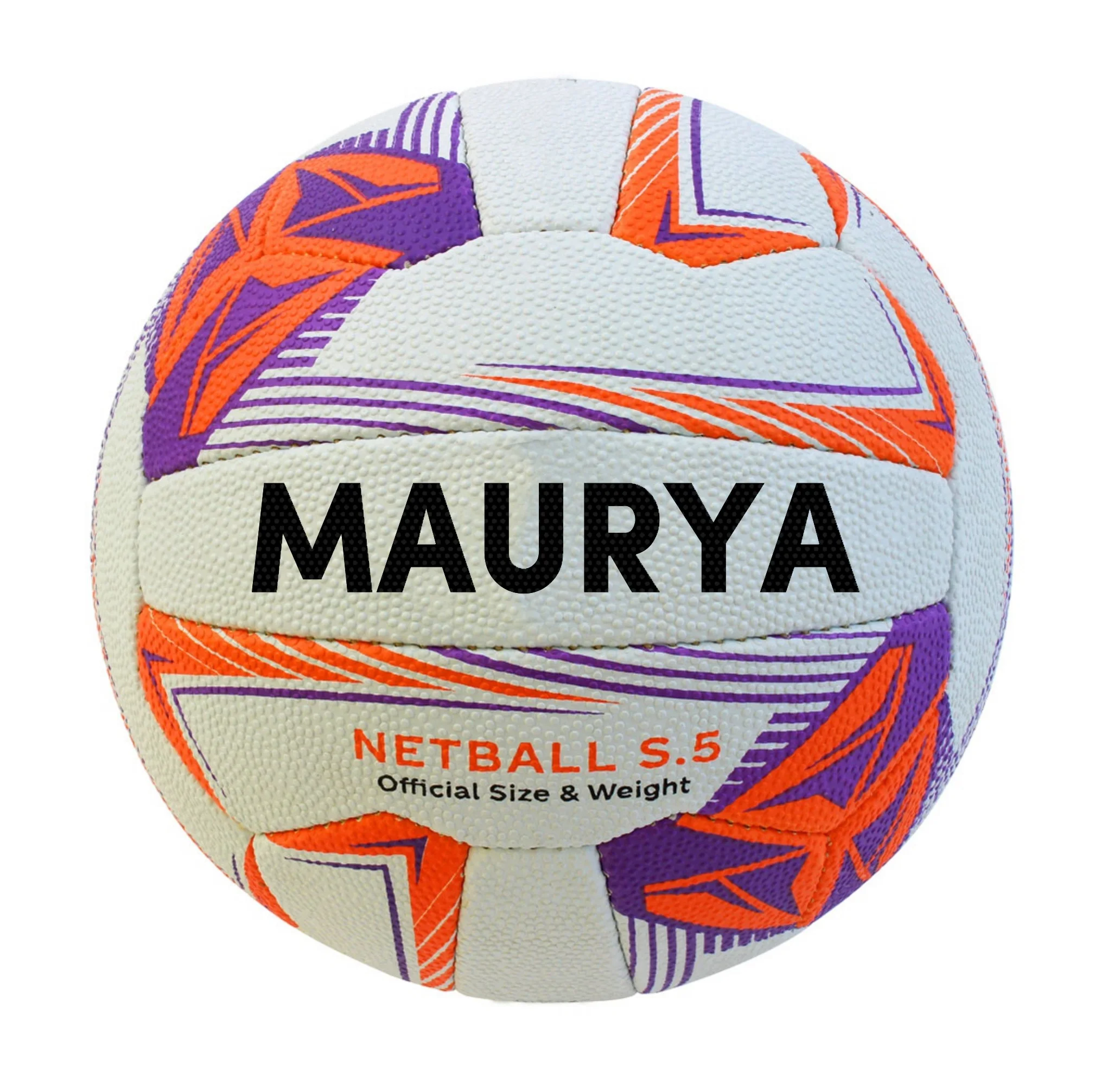 Premium Quality Customized Logo And Design Match custom logo rubber netball ball size 5