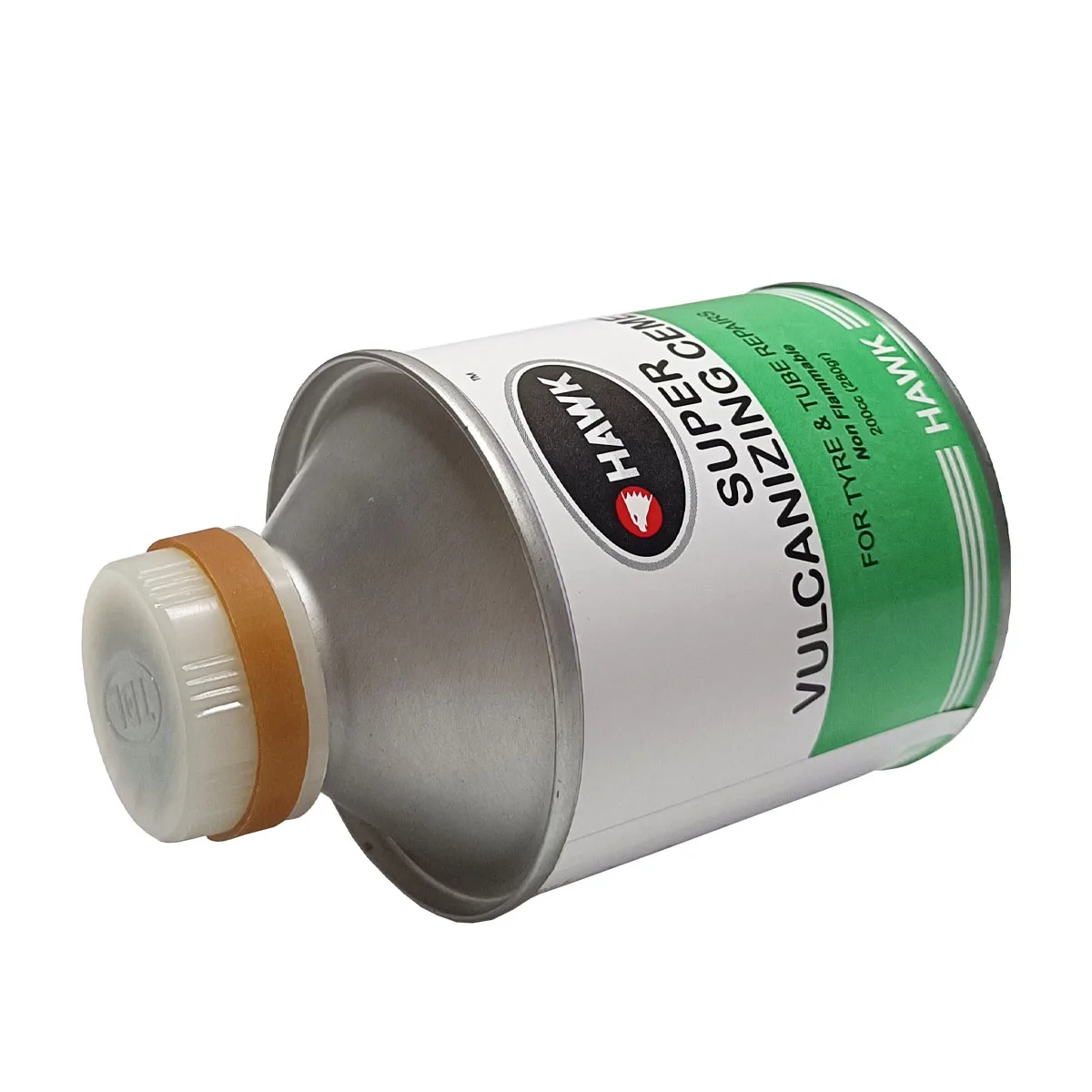 200cc Volume HAWK SUPER VULCANIZING CEMENT FOR TYRE & TUBE REPAIRS (200CC) is an essential chemical repair product