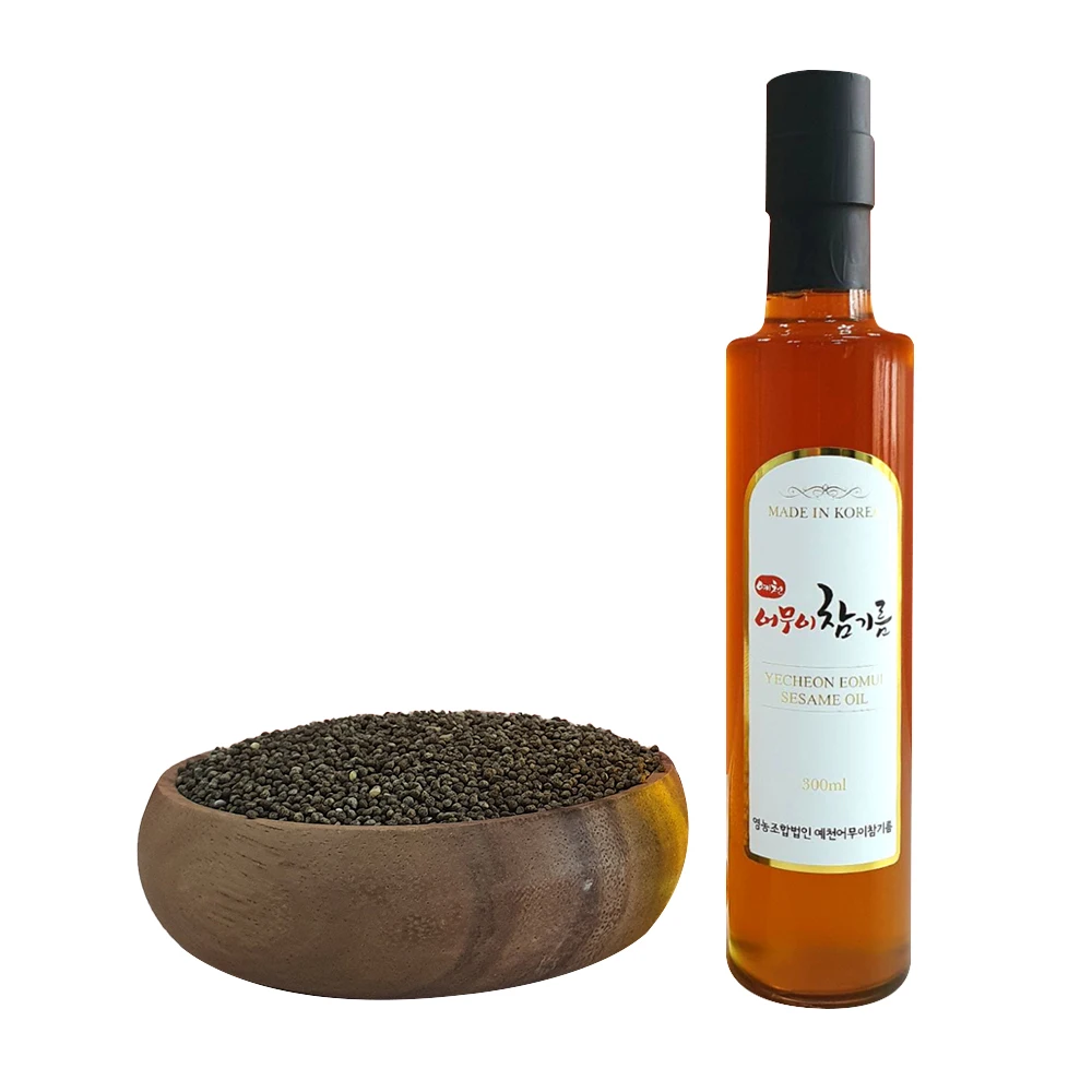 100% чистого корейского жареного кунжутного масла ciso Eomui 180 мл (6,1 унция) для аутентичной азиатской кухни приготовление блюд в традиционном стиле