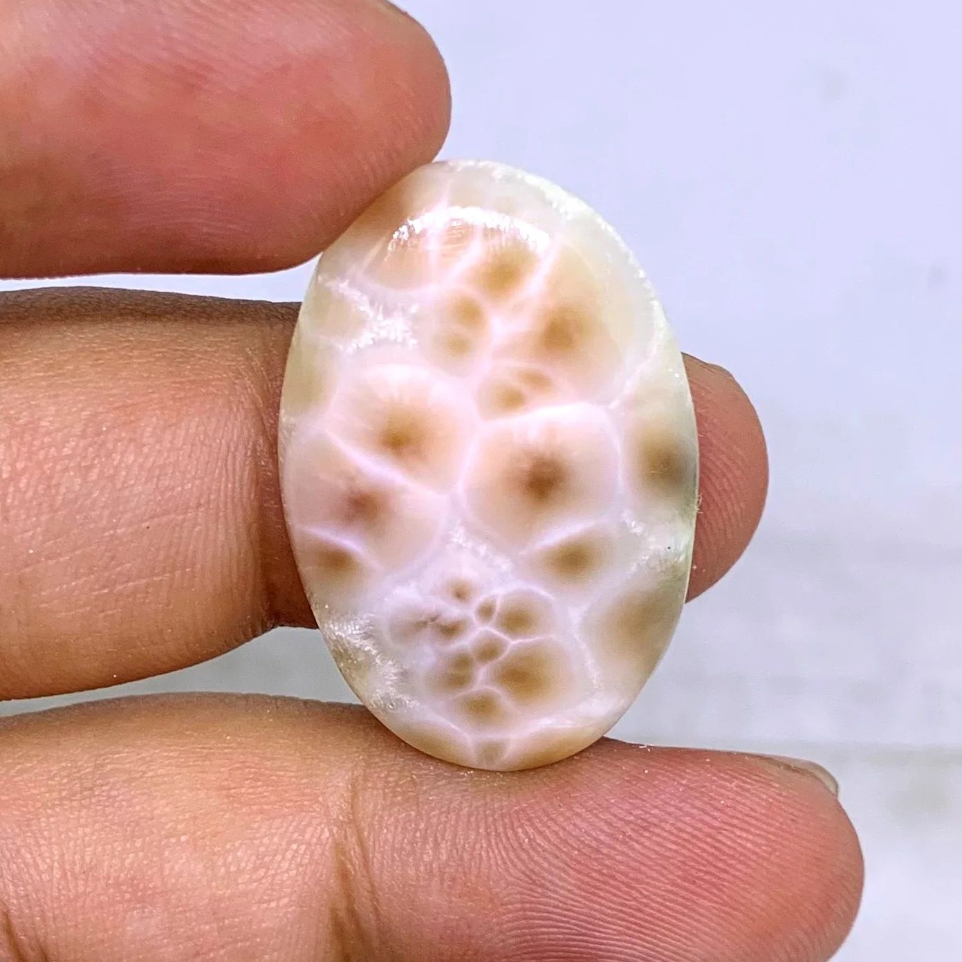 100% Natural Rare Thomsonite Gemstones Loose gemstones Making For Jewelry Cabochon 21 Ct. 30X19X5 mm TM-10