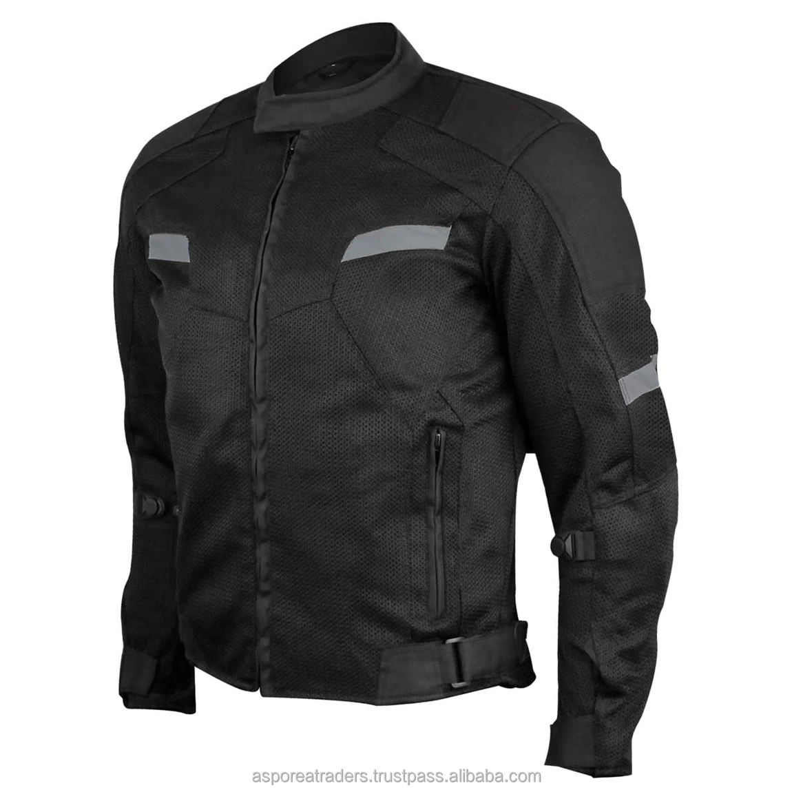 Motorbike Motorcycle Protection Jacket Vance Advance Lightweight Mens All Weather Season Mesh Motorcycle Jacket (Black, M)