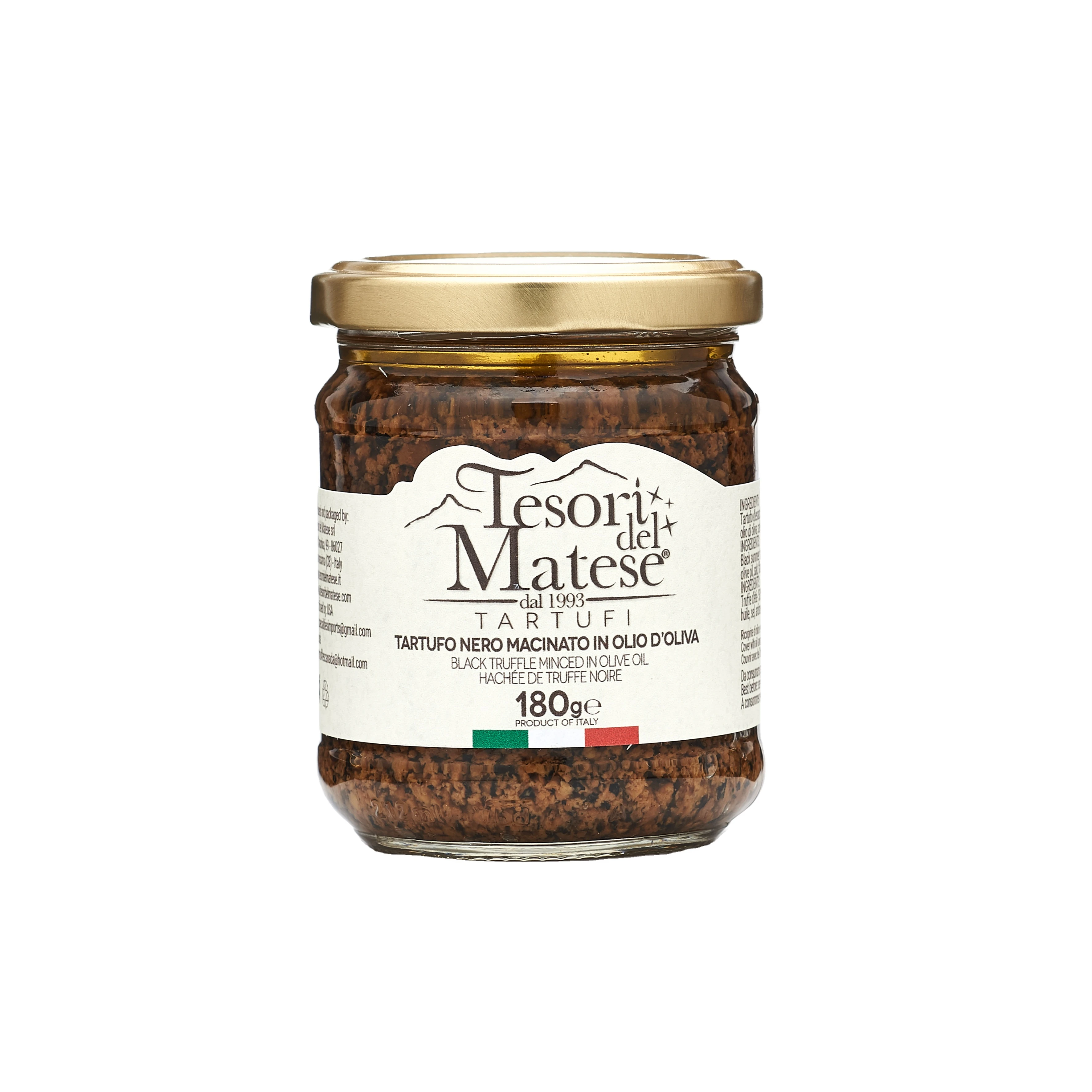 Wholesale Top quality Italian handmade Minced Truffle in olive oil 180g in glass jar ideal to create tasty recipes