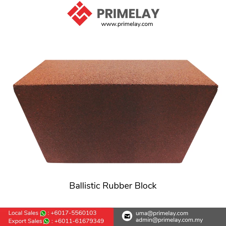 Competitive Price Excellent Quality Shooting Ranges, Eliminates Bullet Fragmentation Use Ballistic Rubber Block for Sale