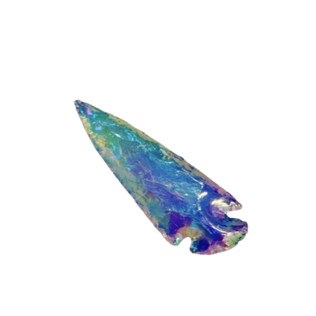 Wholesale Natural Crystal Titanium Aura Fancy New look 6 inch Arrowheads Super Quality Quartz Agate Heart Carved Reiki Art Reiki