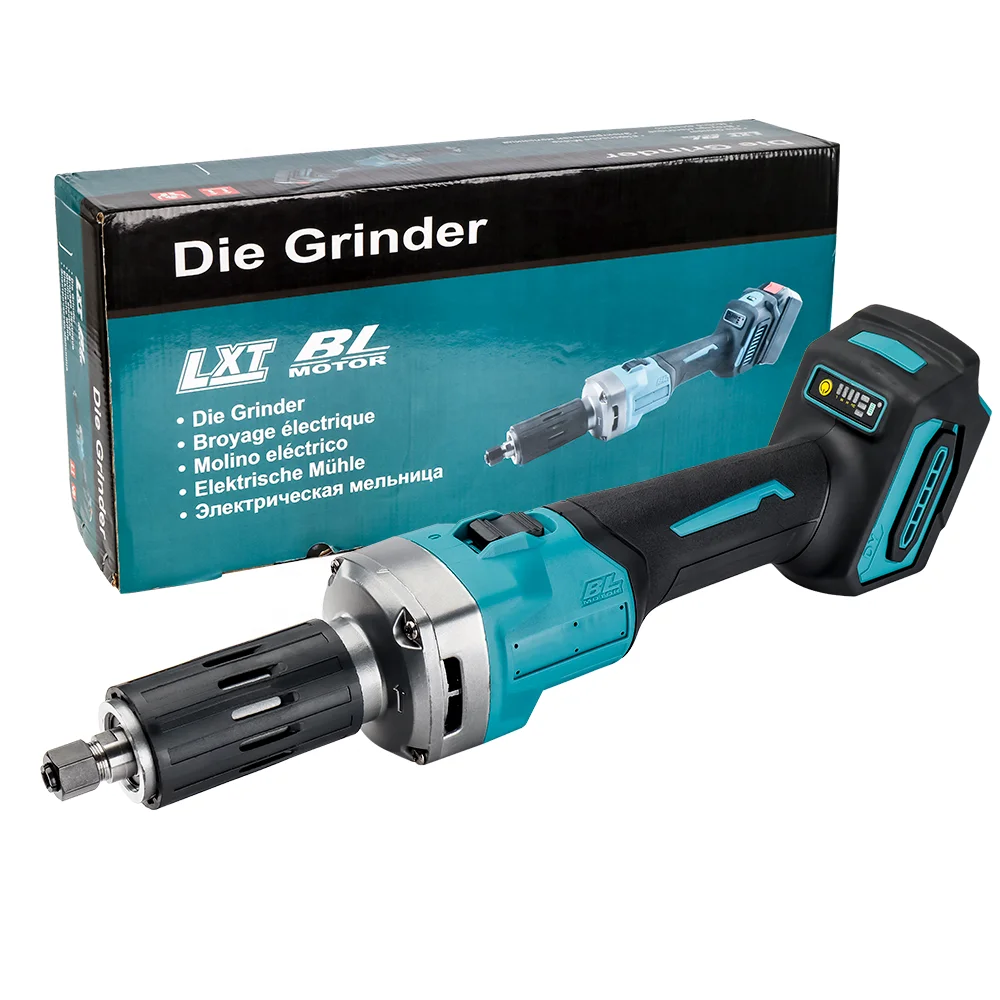 6mm 2000W Chargeable Brushless Sharpening Engraving Woodworking Electric Straight Grinder For 18v Battery