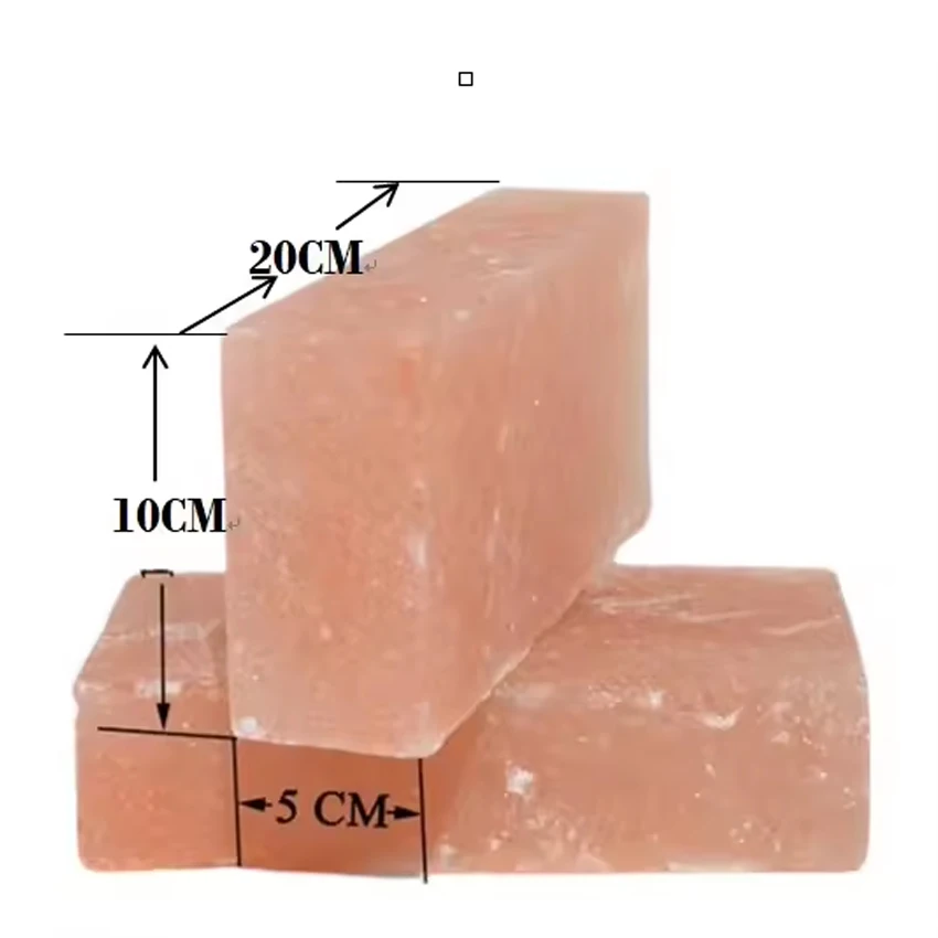 Himalayan Crystal Salt Tile Brick Block Carved Custom Size  New Style for Home Decoration Garden & Outdoor Himalayan Salt Brick