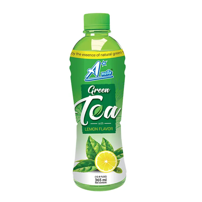 Vietnamese Organic Green Tea Drink Lemon 365ml Natural Beverage Halal ISO Certified CGMP HACCP Manufactured Care Instant Style