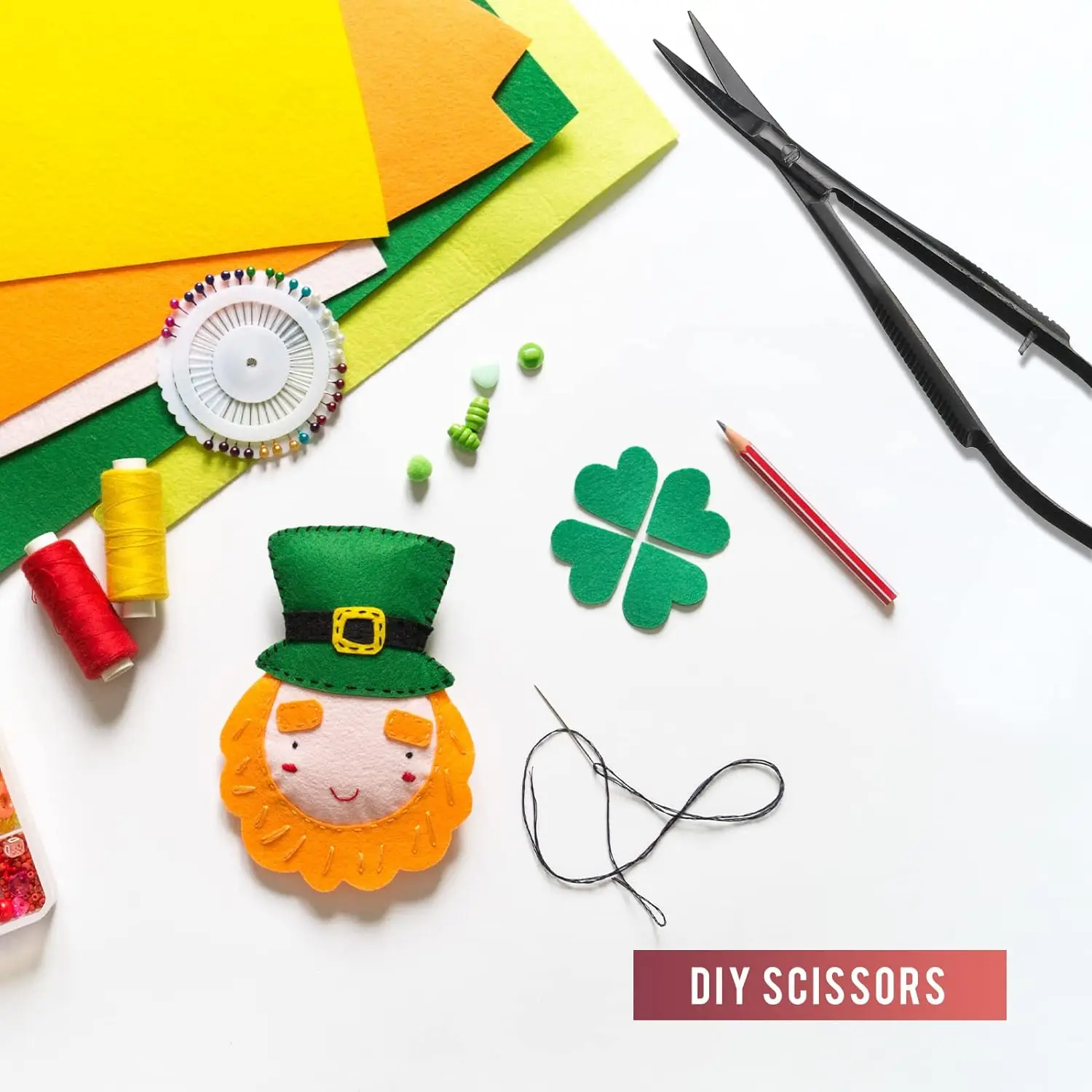 Spring Scissors Black  Color Stainless Steel Eyebrow & Eyelash Shaping & Trimming Scissor, Embroidery Scissors Extra Fine edge.