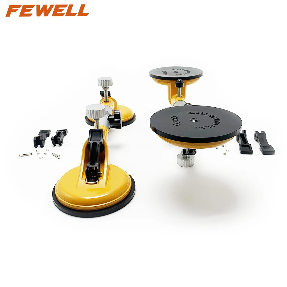 High Quality 445mm Aluminum Glass rubber vacuum lifting Suction Cup lifter for marble seam setter