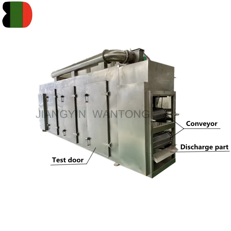 DW in Stock Continuously Conveyor Fruit Fruits Carrot Banana Pineapple Belt Mesh Conveyor Dryer Drying Machine
