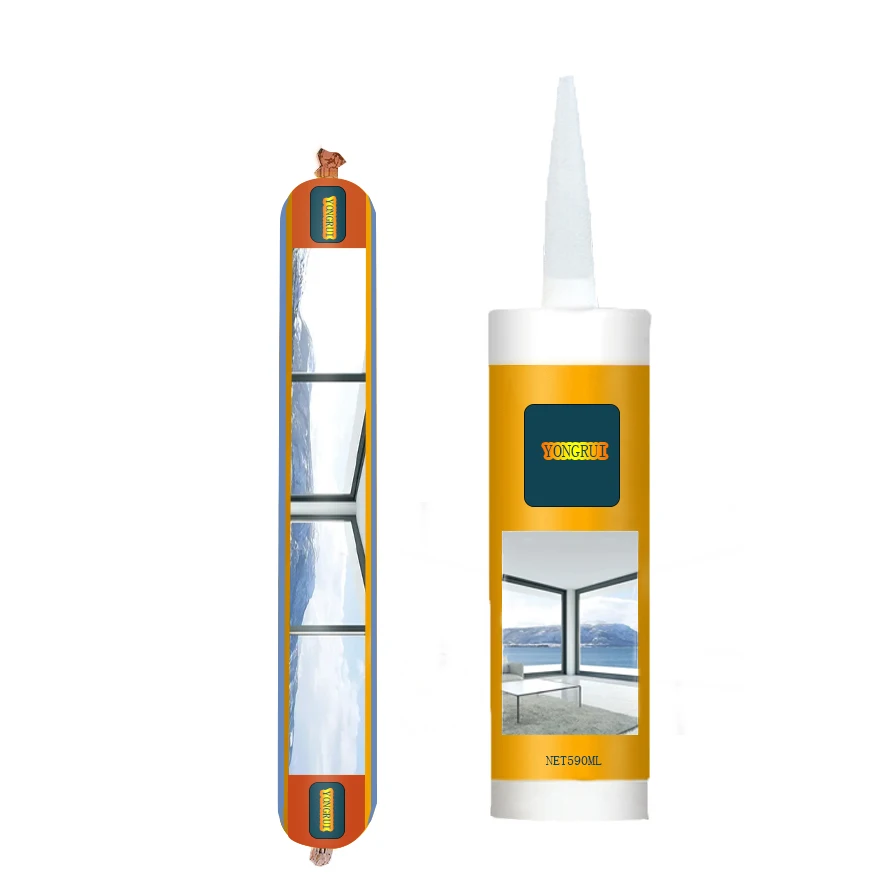 YONGRUI Neutral Silicone Curtain Wall Structural Glass construction adhesive Sealant for Kitchen Tile Bonding