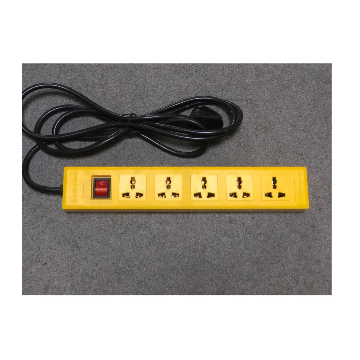 5 Way Universal UK type Socket Voltage200-240V Power Extension Socket PVC plastic body material Export From Bangladesh