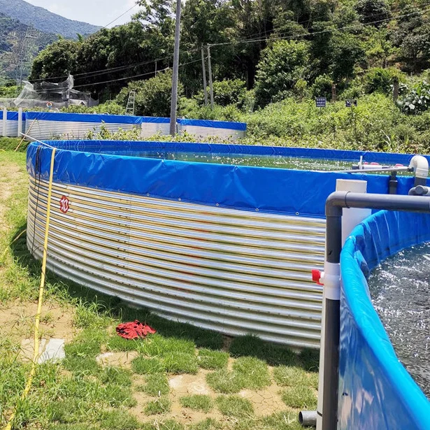 Fish Farming Equipment Tarpaulin Fish Farming Tank Economic Fish Farming Pond Pvc Tank