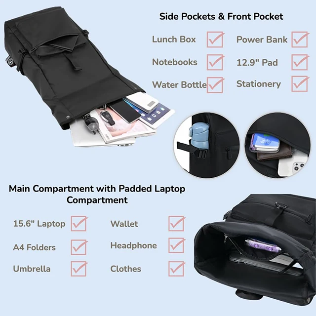 BSCI custom logo Simple Business Computer Backpack Leisure Style Student Bag Waterproof College Travel backpack for men laptop