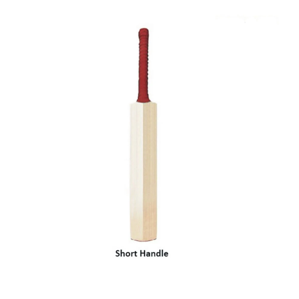 Best Selling Plain English Willow Top Quality Competition Short Handles Strong Grip Professional Hard Ball Cricket Bats