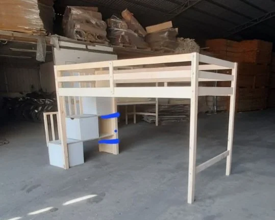 High Quality Single Wooden Bed with 4 Drawers Modern Design for Bedroom Hostel or School Apartment Direct from Vietnam