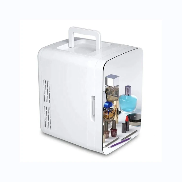 Refrigerador mini  6L 8L 10L AC/DC Custom portable beauty led mirror door small cosmetic mini skincare fridge