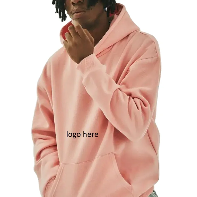 OEM Free Sample Men Hoodie Set Sweatshirt 50 Cotton 50 Polyester Long Sleeve Printed Oversize Pullover Hoodies Wholesale Black