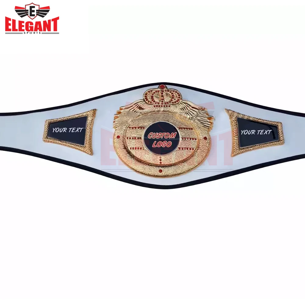 Custom Logo world boxing championship belts International Boxing Championship Belt Metal plates Leather kickboxing champion Belt