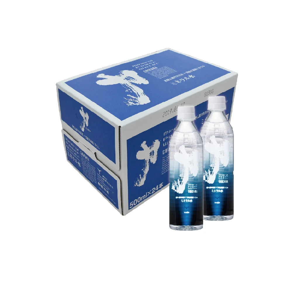 Небольшая импортная минеральная вода с гибкой бутылкой