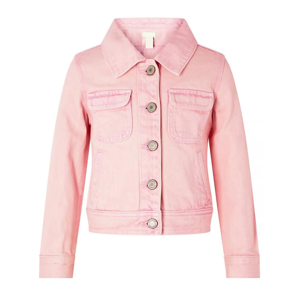 2022 Custom Logo Women Girls Jeans Jacket Plus Size Slim Fit Lady Casual Denim Jacket for sale made in Pakistan