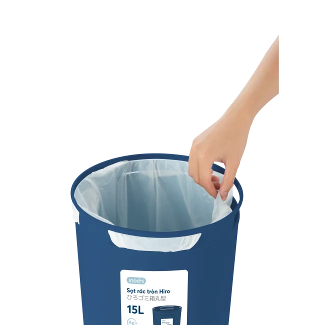 High Quality Hiro round wastepaper bin 5L-10L-15L Primay PP Plastic
