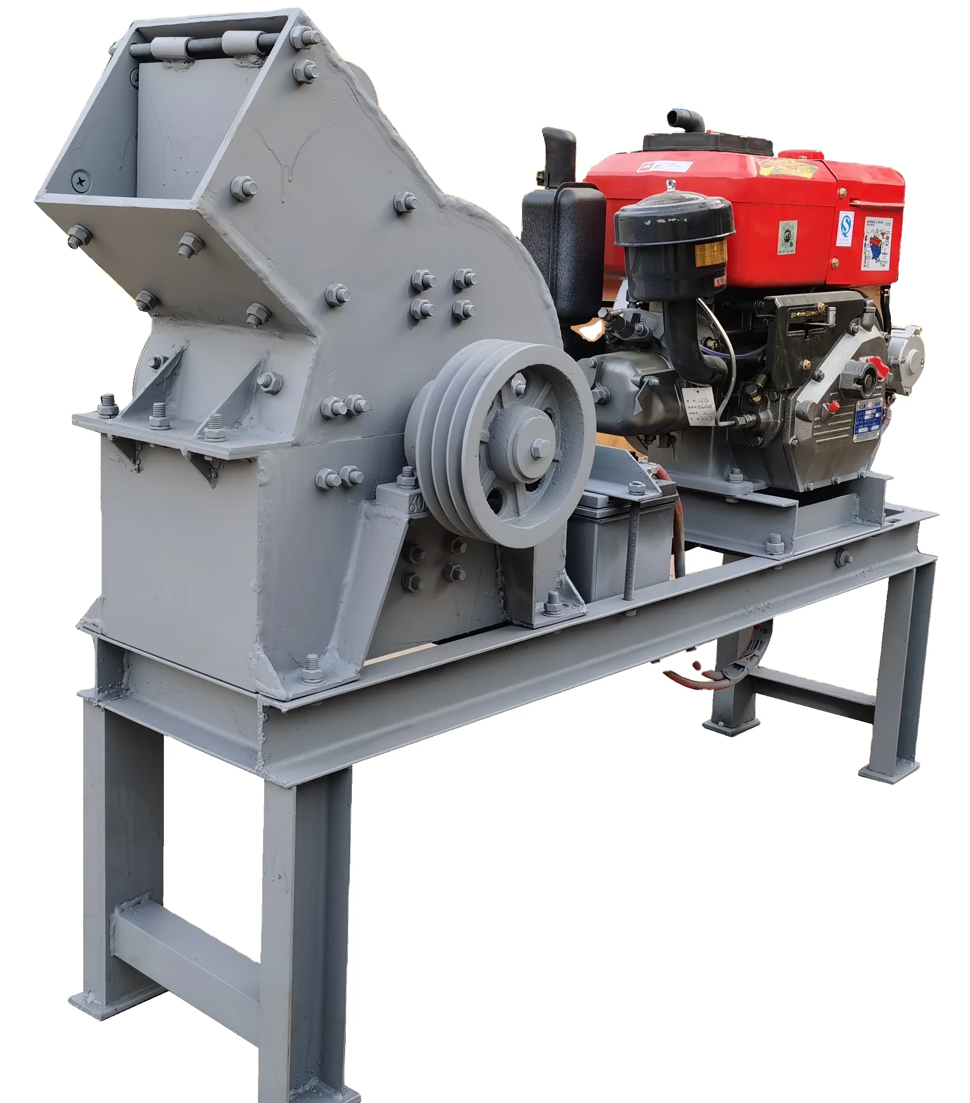 Easy install stone crushing machine mobile hammer crusher for limestone, granite, construction waste