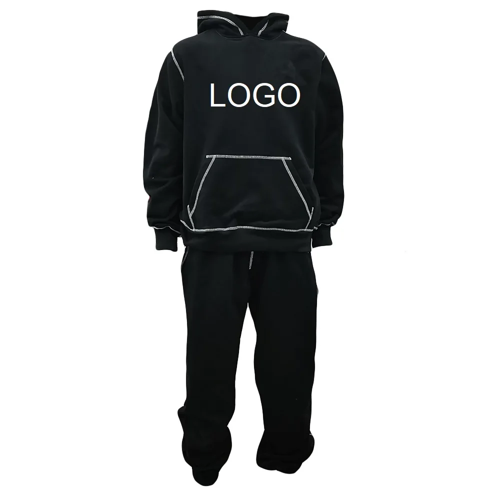 luk Custom Crewneck Sweatsuit Two Piece Joggers Sets Streetwear Long Sleeve Sweatshirt Polyester Tracksuit For Men No reviews ye