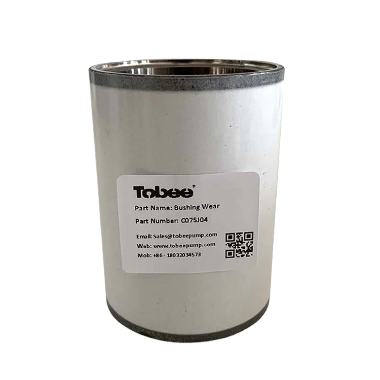 White Ceramic Shaft Sleeve C075J04 for Tobee 4x3C-TH Centrifugal Slurry