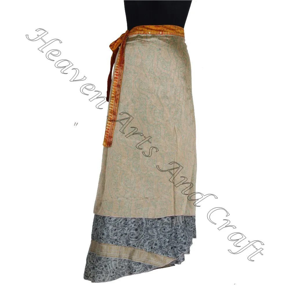 Girls Magic Two Layers Wrap Skirt boho stylish multi color summer wear comfortable fashion boho hippie free size gypsy women