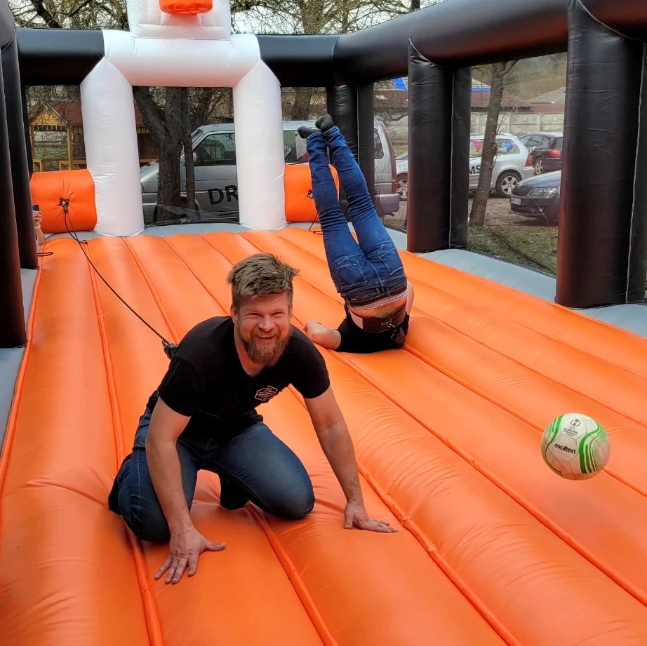 Bungee Basketball Inflatable with Trampoline Style for Outdoor Sports and Entertainment Activities