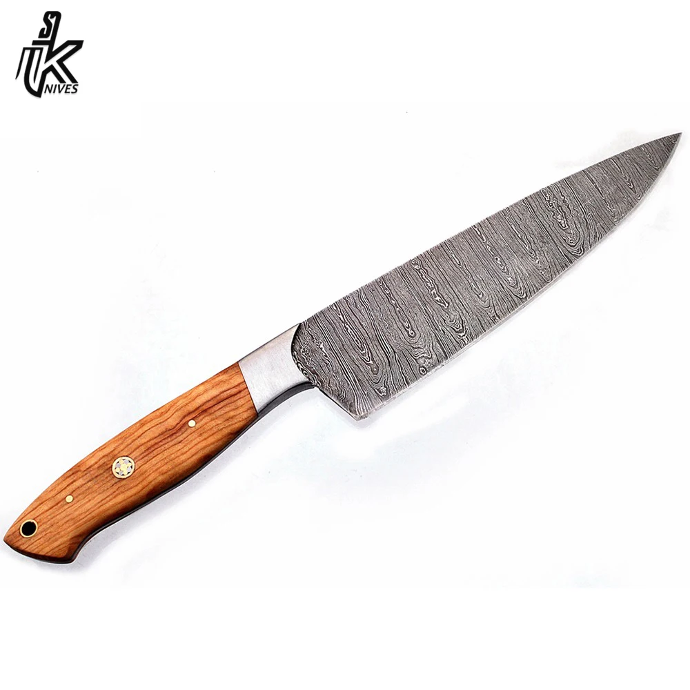 Pakistan Made Best Selling Price Best Damascus Steel Chef Knife 100% High Quality Material made Damascus Steel Chef Knife