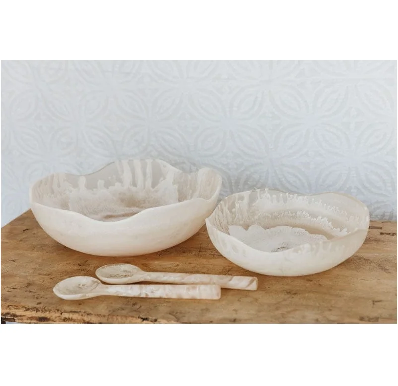 Top Sale Customized Resin Bowls For Wedding and Home Dinner Tabletop Large Size Food Bowl Kitchenware