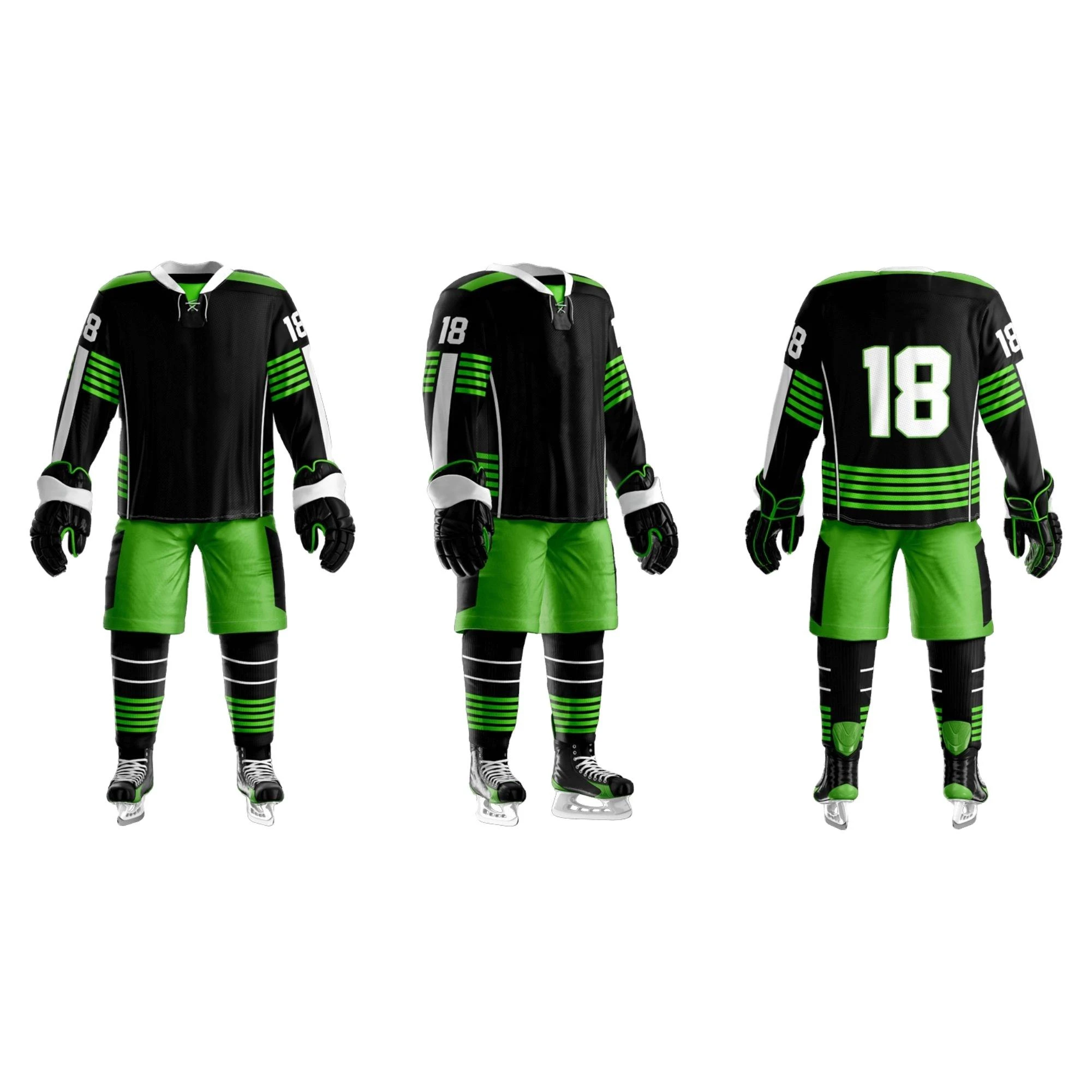 Ice Hockey Uniform Custom Made Jersey And Shorts Sublimated 5xl Hockey Jersey Ice Hockey Uniform