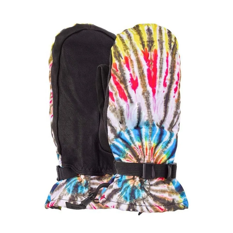 Custom sublimated design men And women wholesale custom logo oxford fabric winter adults ski mittens gloves