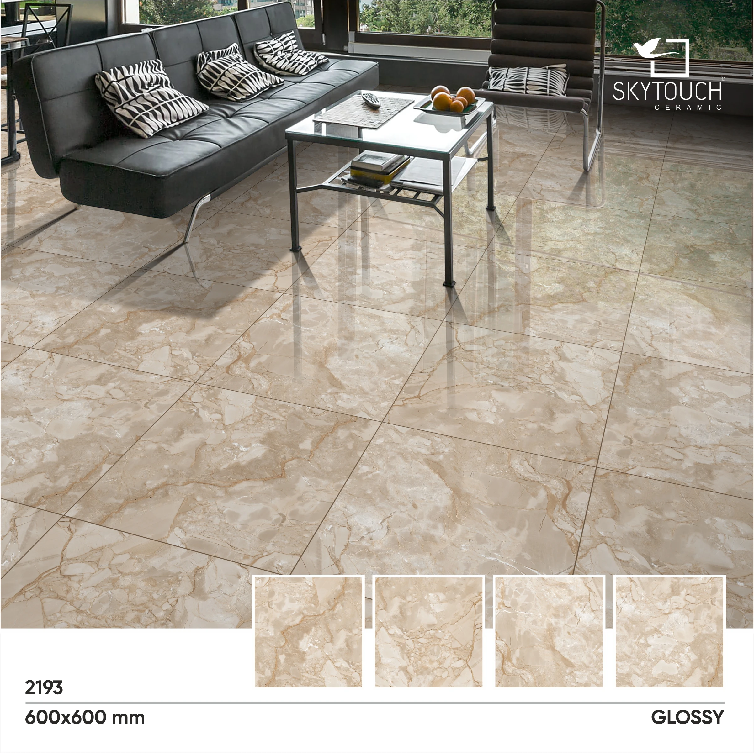 TAN BROWN LIGHT LUXURY HOT SALE GOOD QUALITY DOUBLE LAYER GLAZED TILE PORCELAIN FOR CONSTRUCTION