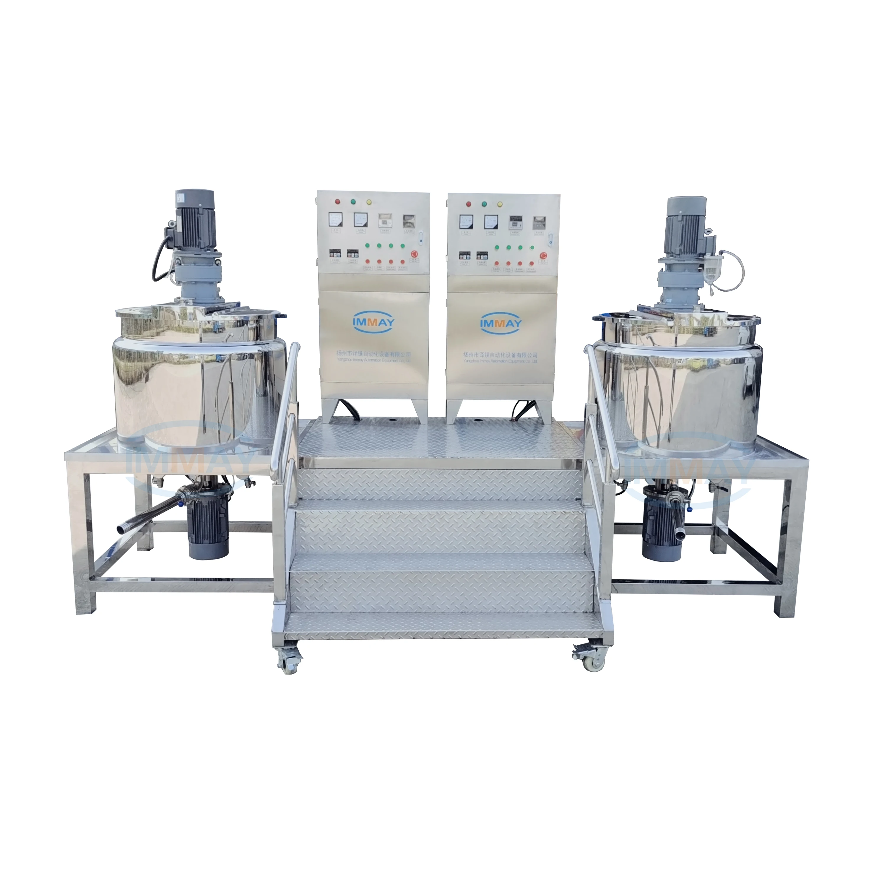 Hot sale industrial stainless steel 500L 1000L 2000L liquid cream tea juice syrup shampoo heating mixing tank mixer machine