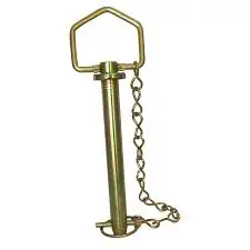 Factory Supply Steel Safety Tool Hitch Pins with Double Chain for Industrial Use from India for Tractor Parts Lock Pin