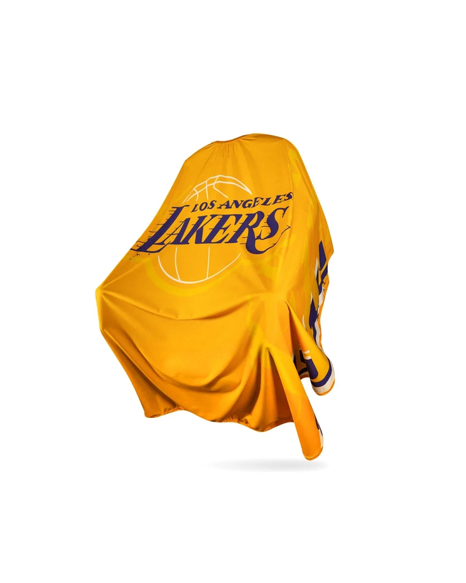 Платье для стрижки Los Angeles Lakers PRO накидка заказной цветной парикмахерский фартук Парикмахерская парикмахера