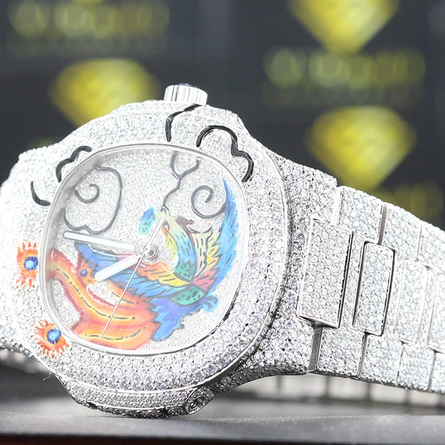 Пользовательские эмалевые VVS Moissanite часы Diamond тестер