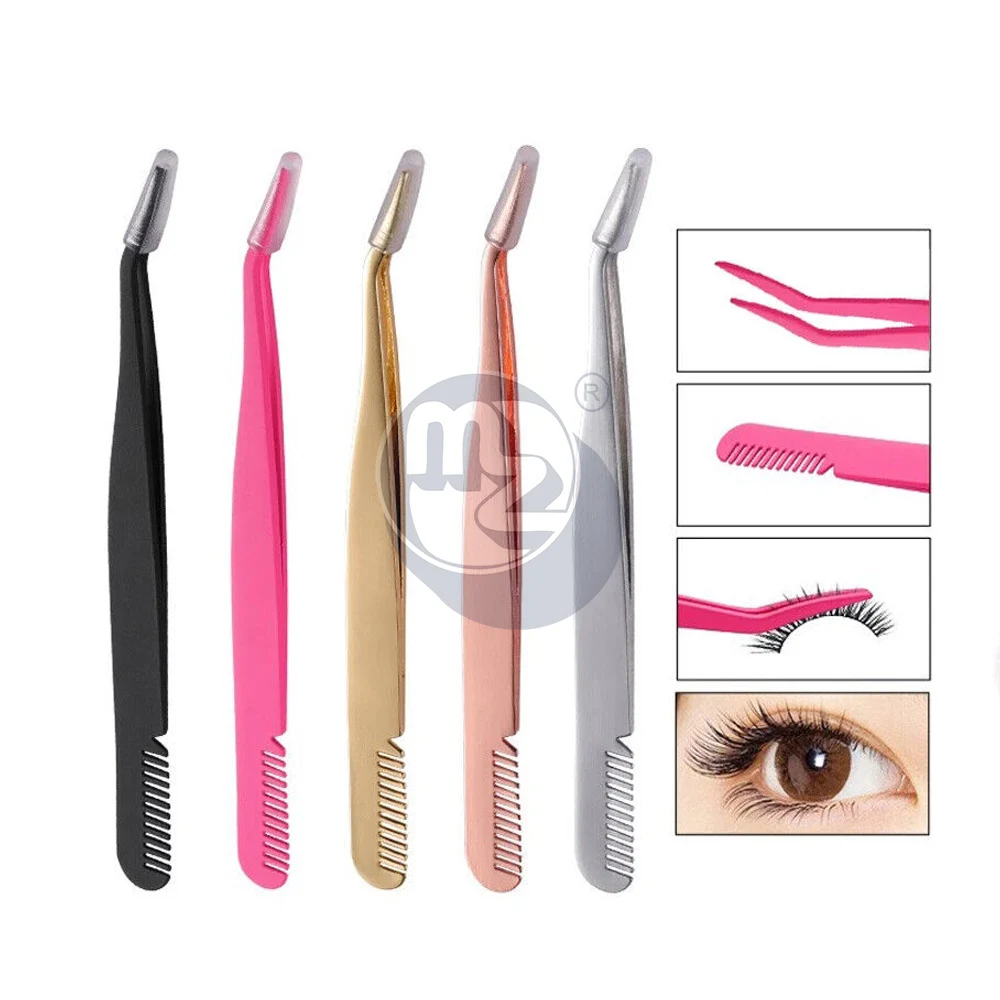 Top Quality False Eyelash Eye Lash Applicator Tool Eyelash Extension Tweezers Auxiliary Clip Best Wholesale Price