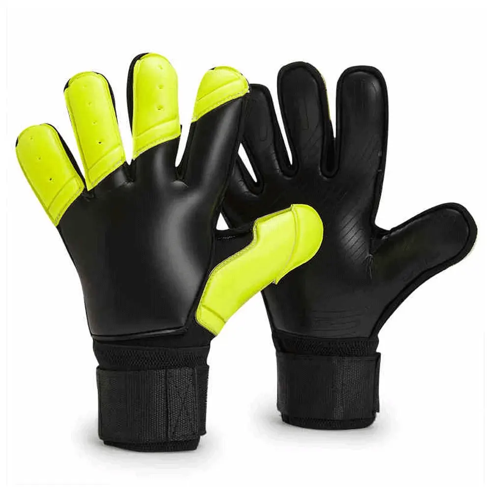 New latex goalie gloves with finger protection Removable finger Thickened soccer goalkeeper gloves adult size 8 9 10