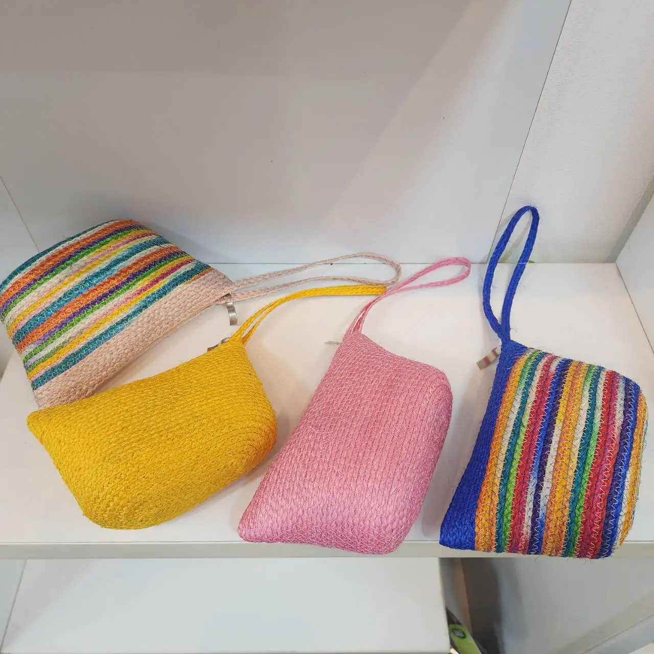 Best Seller High Quality Product Bag handmade Women Bag Size hand bags Fabric Silk Sisal Fiber Product of Thailand