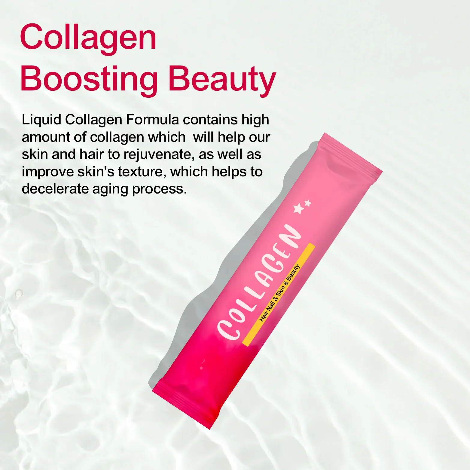 Health Supplement Vegan collagen Liquid rich in anthocyanins and berries let skin whiten moisturize