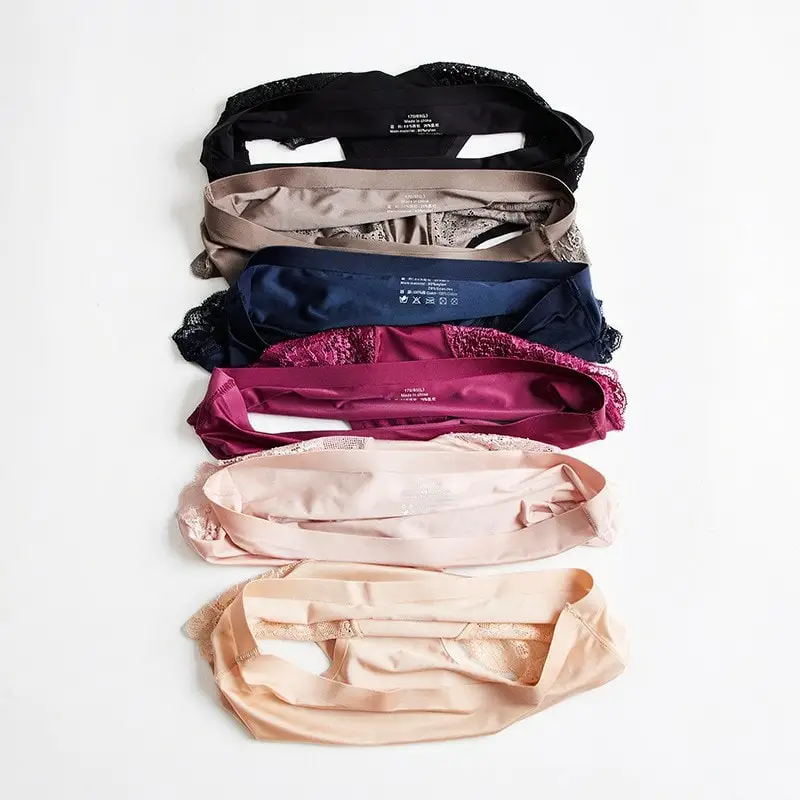 Factory Supply Comfortable Cotton Women Panties 5 Breathable Thong for Adults Use