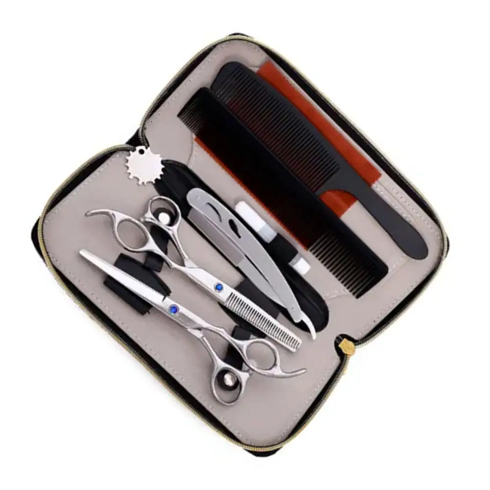 Top Quality Barber Thinning Shears Kit Mirror Polish Beautiful Barber Kits Barber Scissors Set With Comb