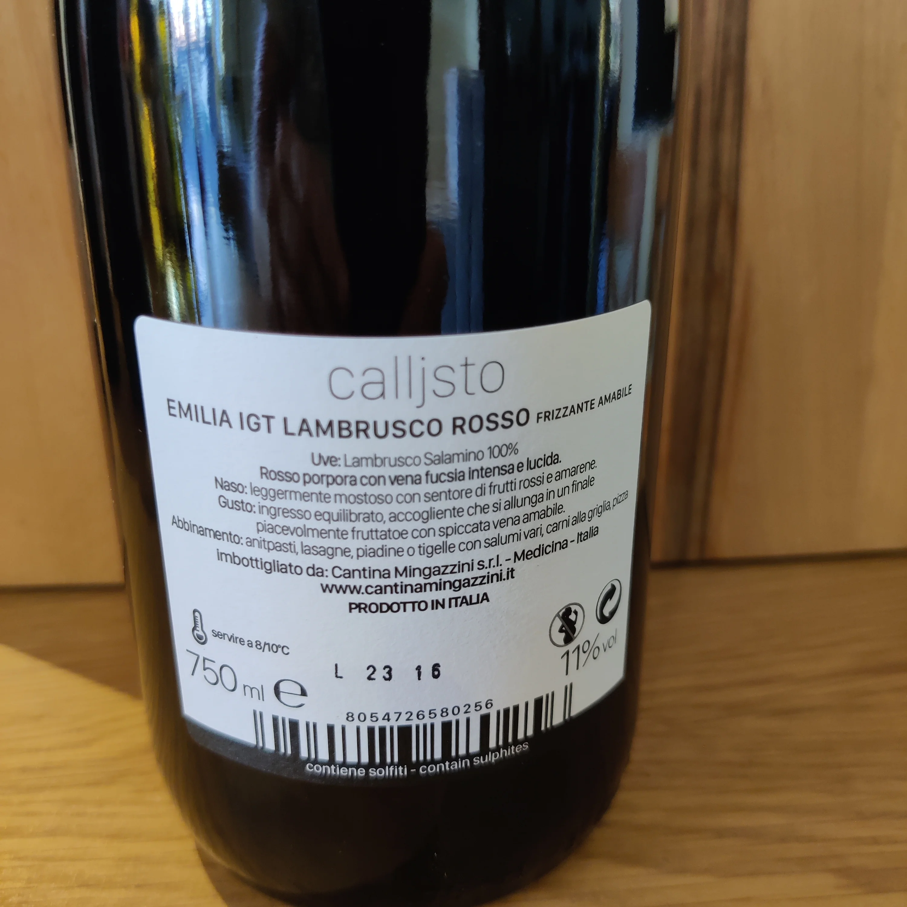 Премиум итальянское игристое красное вино Calljsto Lambrusco Rosso Emilia сладкие бутылки 750 мл