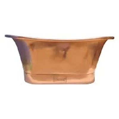 Copper Bathtub With Decorative Finishing Vintage Colored Design Metal Bathtub Multiple Size Design Indoor Bathtub