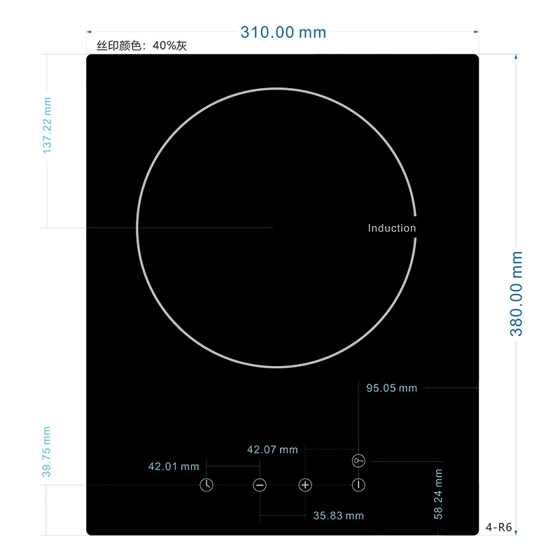 Hot Sell 2000W Sensor Touch Cooktop Single Burner Electrical Built-In Induction Cooker